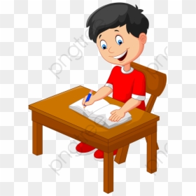 Indian Clipart Kids - Boy Writing Clipart, HD Png Download - indian garland png