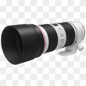 Ef 70-200mm F/4l Is Ii Usm Fsl With Hood - Canon Ef 70 200mm F 4 L Usm Lens Photos, HD Png Download - dslr camera lens png