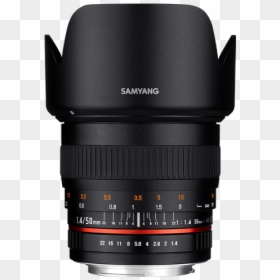 Samyang F1 4 50mm, HD Png Download - dslr camera lens png