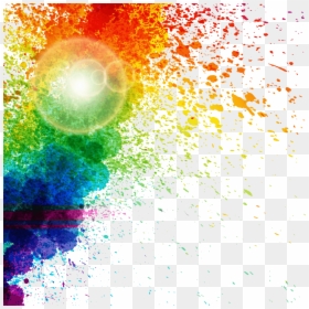 Watercolor Splash Png Images - Rainbow Color Splash Background, Transparent Png - colour splashes png