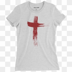 Picture Of Womens Blood Smear Cross T Shirt - T-shirt, HD Png Download - blood symbol png