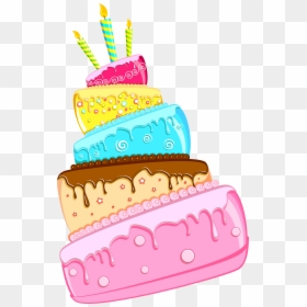 Birthday Cake Hd Sticker Png, Transparent Png - happy birthday cake png image