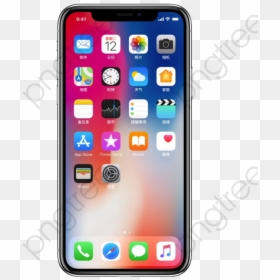 Iphone Clipart Front - Iphone X Screen Png, Transparent Png - apple mobile phone png