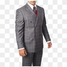 Actex Double Breasted Suit - Checkered Double Breasted Suit Mens, HD Png Download - men suit png