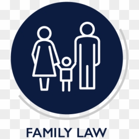 Family Law - White Family Icon Black Background, HD Png Download - family png images
