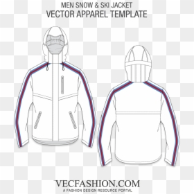 Clipart Transparent Library Drawing Hoodie Template - Illustration, HD Png Download - mens dress png