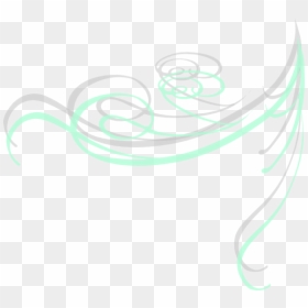 Mint Green Swirls Png, Transparent Png - swril png