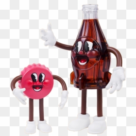 Cappy Png -fallout Figure "bottle & Cappy , Transparent - Fallout Cappy Bottle, Png Download - coke glass png