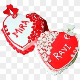 Heart Cake 2 Part, HD Png Download - couple heart png