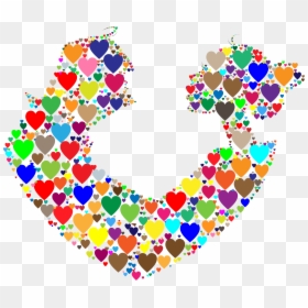 Transparent Colorful Heart Clipart - Portable Network Graphics, HD Png Download - couple heart png