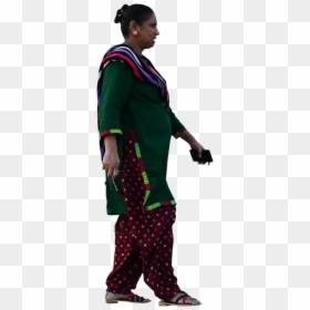 Indian People Walking Png, Transparent Png - indian dress png