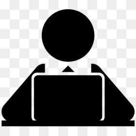 Png File Svg - Person Using Computer Clipart, Transparent Png - computer png file