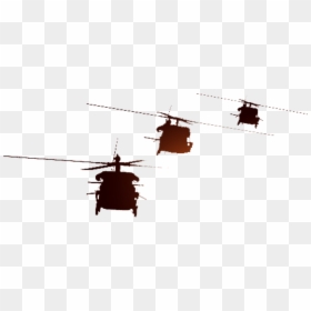 Aircraft Soldier Silhouette Military - Helicopter Silhouette Soldier, HD Png Download - helicopter png image