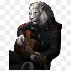 Anthro Furry Father Lion, HD Png Download - lion sitting png
