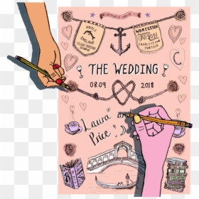 Bespoke Wedding Invites - Panties, HD Png Download - wedding designs clip art png