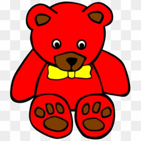 Teddy 5 Clip Art - Red Teddy Bear Clip Art, HD Png Download - blue teddy bear png