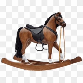 Large Realistic Rocking Horse - Realistic Rocking Wood Horse, HD Png Download - hourse png