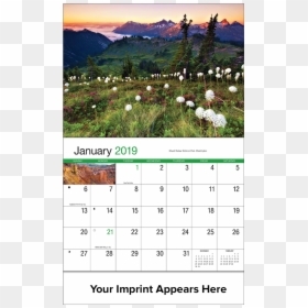 Thumb Image - Wall Calendar With Scenery, HD Png Download - calendar png image