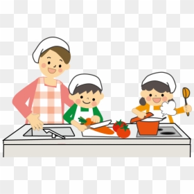 Kids Cooking Clipart, HD Png Download - healthy food clipart png