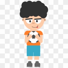 Boy Playing Soccer Cartoon Png Clipart , Png Download - Boy Soccer Player Png, Transparent Png - boy.png