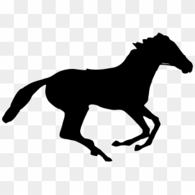Animal, Equine, Horse, Ride, Silhouette - Running Horse Silhouette Transparent, HD Png Download - horse png hd