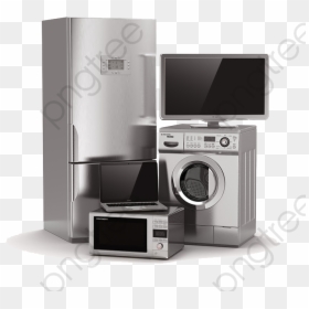 Various Appliances Refrigerator Png - Fridge And Washing Machine, Transparent Png - refrigerator png images