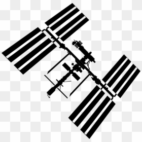 Iss Silhouette - International Space Station Outline, HD Png Download - iss png