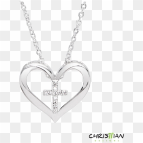 Transparent Heart And Cross Png - Cartier Gold Jewelry Heart Set, Png Download - cross designs png