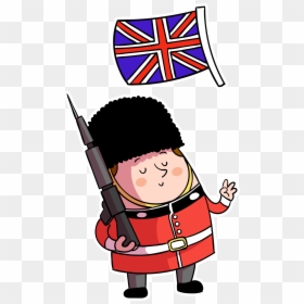 Cartoon British Flag - Flag Uk Cartoon, HD Png Download - britain flag png
