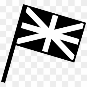 British Flag Vector Black And White, HD Png Download - britain flag png