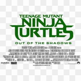 Tmnt 2 Logo Png Vector Free Library - Teenage Mutant Ninja Turtles Out Of The Shadows Logo, Transparent Png - movies png vector