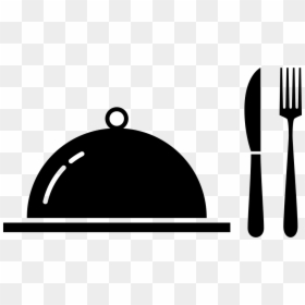 Transparent Food Icon Png - Food Logos Png File, Png Download - black and white food icon png