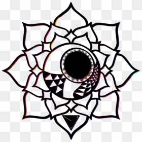 Lotus Flower Hinduism Symbol , Png Download - Drawing Lotus Flower Top View, Transparent Png - flower symbol png