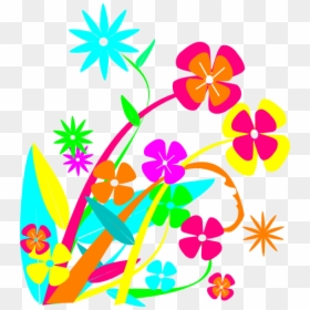 Flowers Clip Art At Clker - Modern Flower Free Clip Art, HD Png Download - blue flower vector png