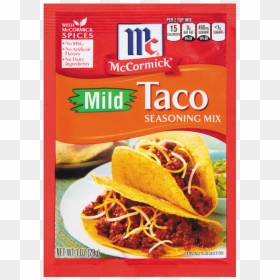 Taco Seasoning Mix Mild - Mccormick Taco Seasoning, HD Png Download - mexican taco png