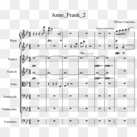 Sheet Music, HD Png Download - anne frank png