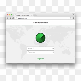 An Apple Icloud Phishing Site At Applelogin - Domain Phishing, HD Png Download - icloud png