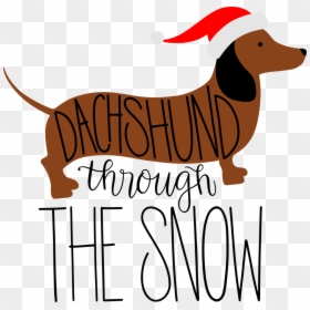Clip Art Dachshund Png Download - Christmas Wiener Dog Clipart, Transparent Png - weiner dog png