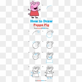 Peppa Pig Drawing Tutorial, HD Png Download - peppa pig cumpleaños png