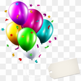 Transparent Curly Ribbon Png - Happy Birthday Balloons Png, Png Download - peppa pig cumpleaños png