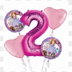 Vector Royalty Free Stock Birthday Transparent 2nd - Disney Princess 2nd Birthday, HD Png Download - peppa pig cumpleaños png