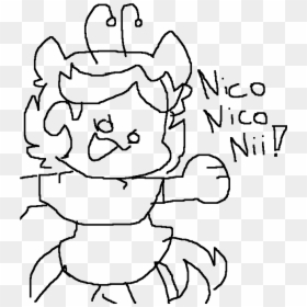 Line Art, HD Png Download - nico nico nii png