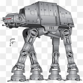 Empire Strikes Back - Star Wars At At Walker Cartoon, HD Png Download - atat png