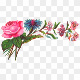 Transparent Antique Photo Corners Png - Colorful Floral Design Png, Png Download - decorative corners png