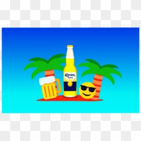 #corona #beach #emoji #relax #summertime #picsart #freetoedit - Corona, HD Png Download - beach emoji png