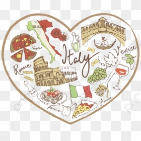 Italian Pizza Png Transparent - Italia Venice Clipart, Png Download - italian png