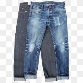 Be Advised That Heavy Fades Can Result In Rips, Especially - Worn Raw Denim Jeans, HD Png Download - rips png