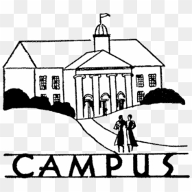 College Vintage Campus Image The Graphics Fairy Clipart - College Black And White Clipart, HD Png Download - vintage line png