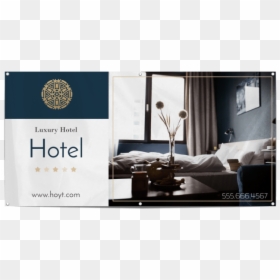 Luxury Hotel Banner Template Preview - Bedroom, HD Png Download - grand opening banner png