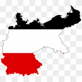 Transparent Hitler Silhouette - German Empire Flag Map, HD Png Download - bigode png